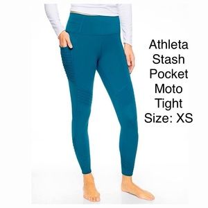 Athleta Stash Pocket Moto Tight Size: XS
